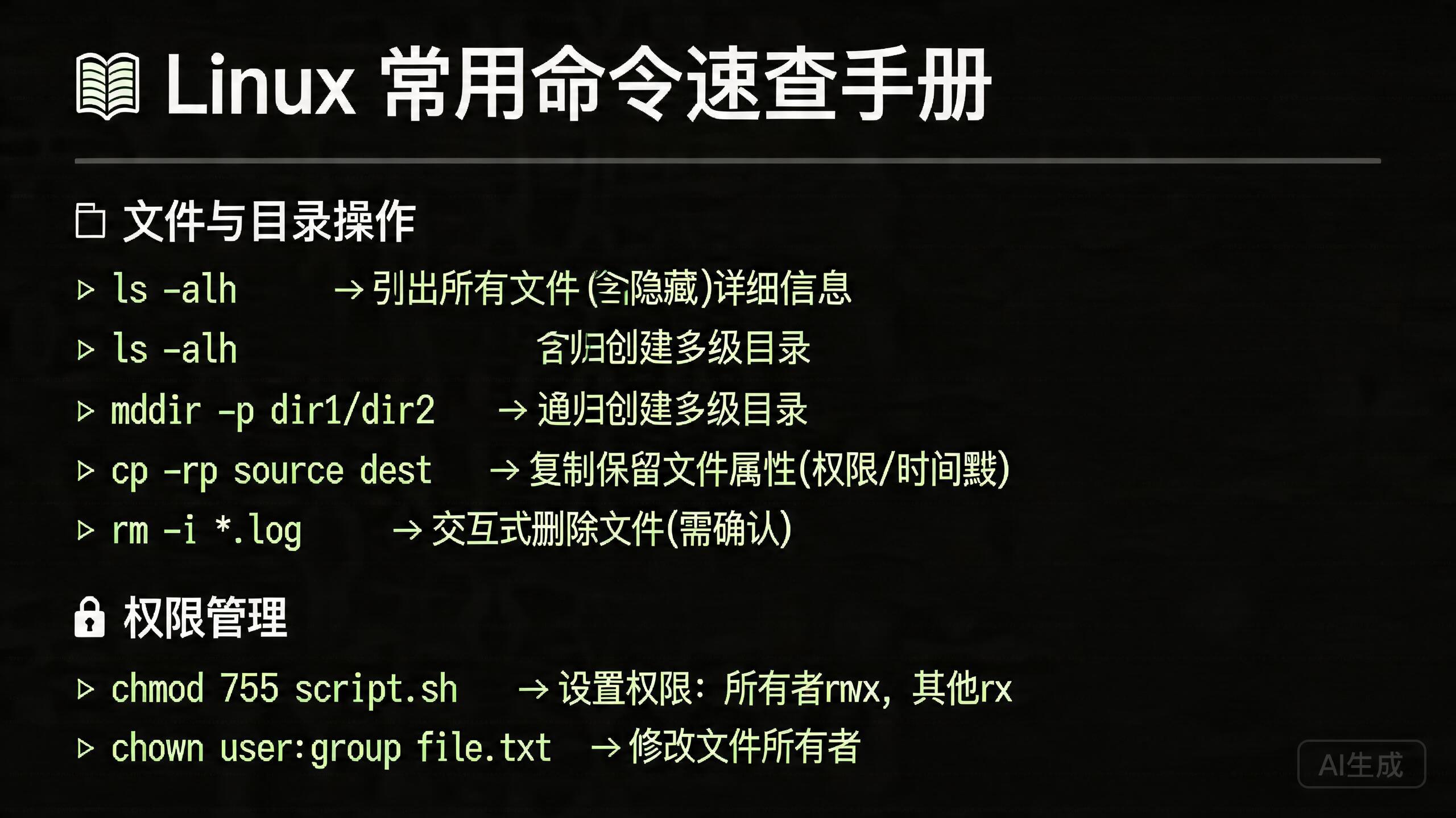 Linux 常用命令速查手册 的封面
